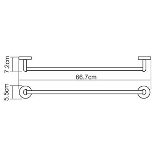 Wasserkraft Rhein K-6230 Штанга для полотенец
